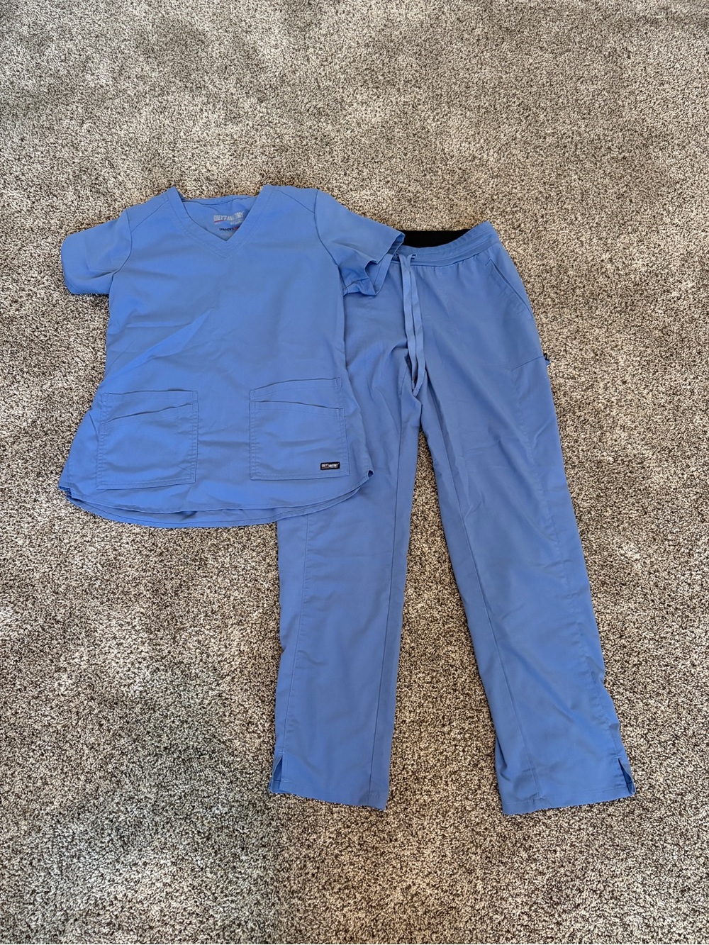 Grey's Anatomy Women Ceil Blue Scrub Set S/SP